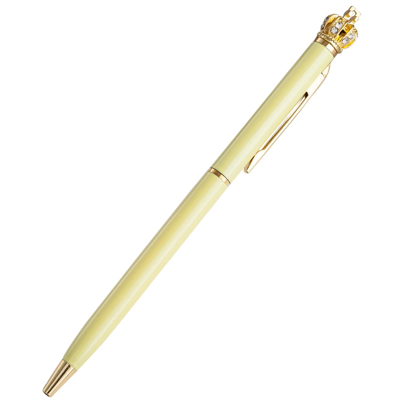 

1pcs Creative Crown Metal Ballpoint Pen Fashion Diamond Business Office Gift Signing Pens LuxuriousSchool Supplies Stationery