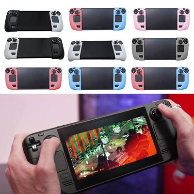 Anti-slip Silicone Grip Shockproof Thicken Protection Case Protective Game Console Grip for Steam Deck/Steam Deck OLED