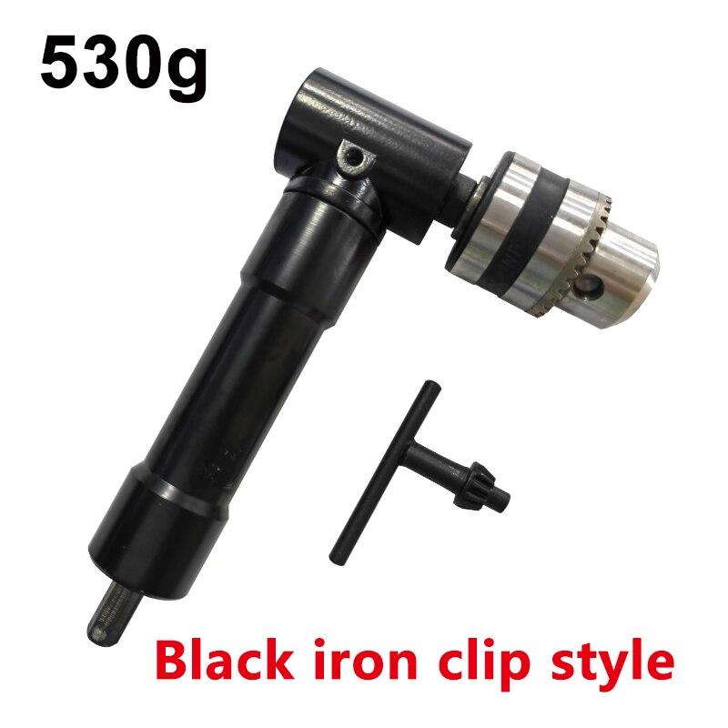 90 Degree Black Right Angle Electric Drill Corner Tool Aluminum Alloy Turning Tool Iron Chuck Adapter Narrow Space Drilling Tool