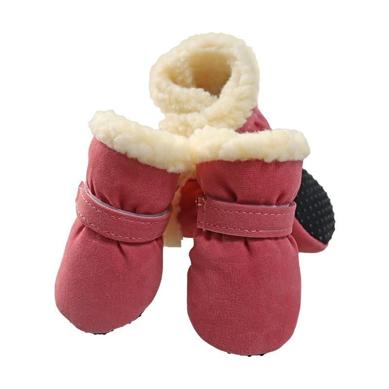 Pet Snow Boots, Dog Shoes, Velvet Warm Soft-soled Shoes, Pet Shoes, Pet Supplies