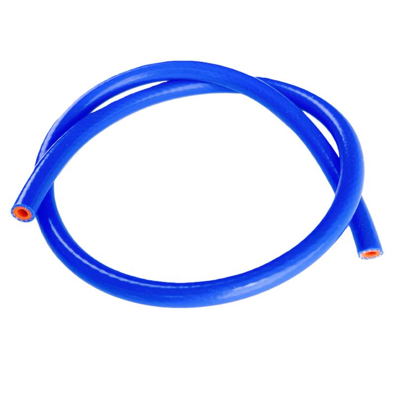 Blue Auto Car Vacuum Hose Double-layer Clamp Wire Warm Air Water Pipe Silicone Hose Inner Diameter 6/8/10/12/14/16/18/20/22/25mm