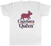 Capybara Queen In Crown Mens T-Shirt Tee Gift Top
