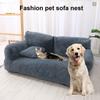 Evcil Hayvan Kanepe Yatağı Kabarık Peluş Evcil Hayvan Kanepe Yükseltilmiş Kenarlı Yastıklar Kaymaz Tabanlı Yıkanabilir Sakinleştirici Evcil Hayvan Yatakları Orta Küçük Köpekler Kediler için