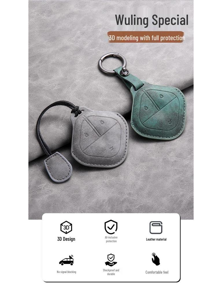 Key Cover for 2023 Wuling Bingo Miniev & Baojun Yueye with Buckle