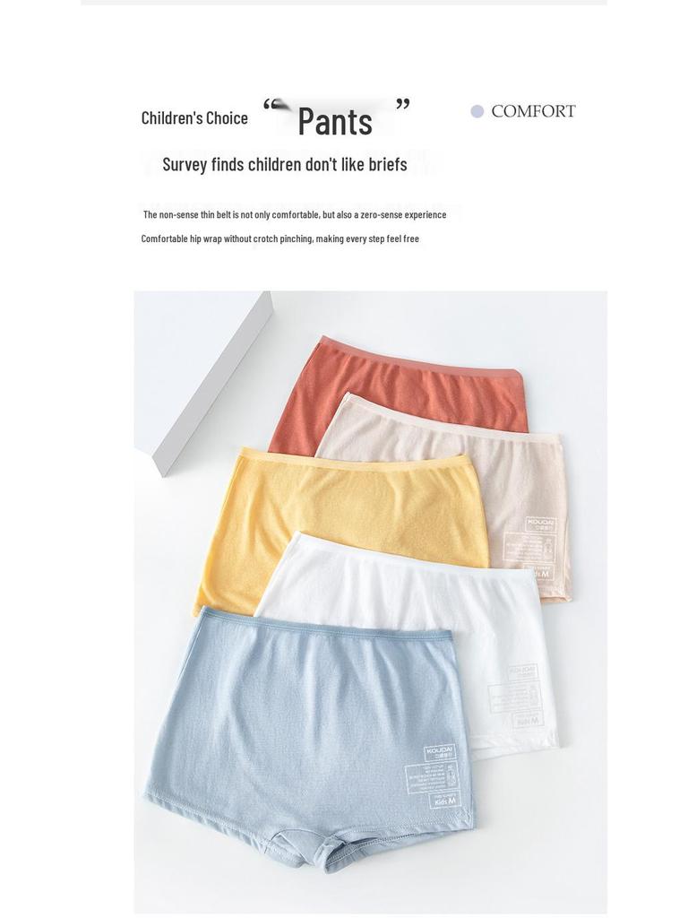 Kids' Disposable Cotton Underwear - Portable Travel Boxer Shorts