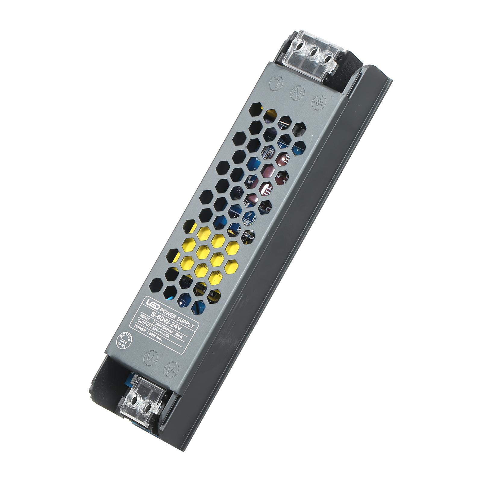 

Ультратонкий адаптер питания-трансформатор для светодиодной ленты AC190V-240V на DC 24V input AC190V-240V output 24V-60W