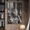 Vintage Queen Portrait Art Posters Prints Toilet Humor Amusing Retro Canvas Painting Wall Pictures for Funny Bar Bathroom Decor