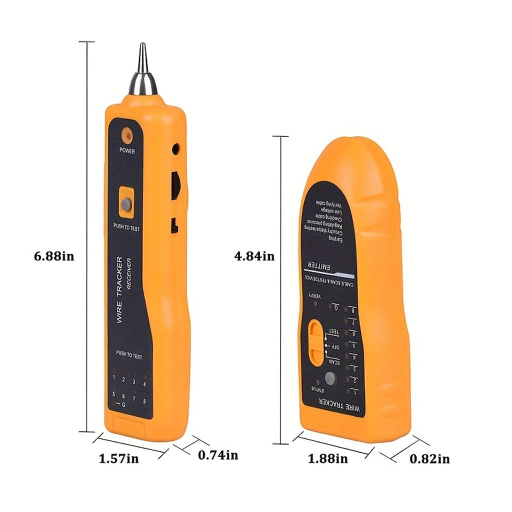 Professional LAN Network Cable Tester, Supports Cat5 Cat6 RJ45 Ethernet Wire And RJ11 Telephone Line Detection Tracking Repair Tool