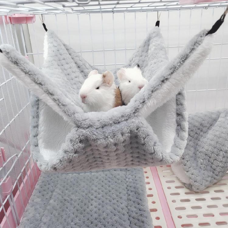 Hamster Hammock Cave Shed Small Pet Warm Hut Cage Tunnel for Guinea Pigs