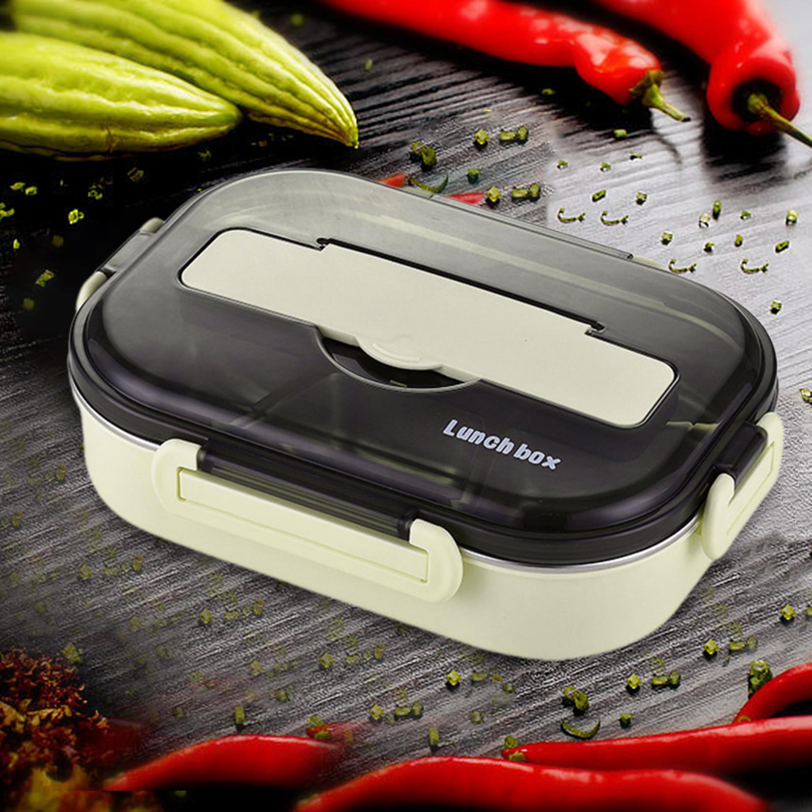 

Bento Ланч-бокс Контейнер для еды 2-слойный Многофункциональный портативный чехол-органайзер для фруктов для зелёный