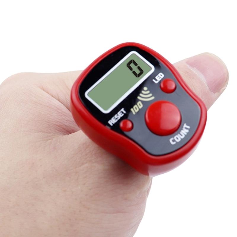 Mini Counter Manual Clickers Counter with Resettable Digits Led Screen for Sports Event Crafting Row Counting Lightweight