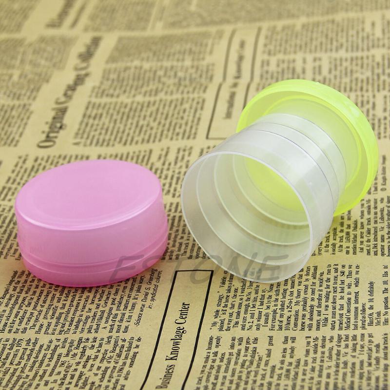 Portable Plastic Retractable Folding Cup Telescopic Collapsible Outdoor Travel T5EF