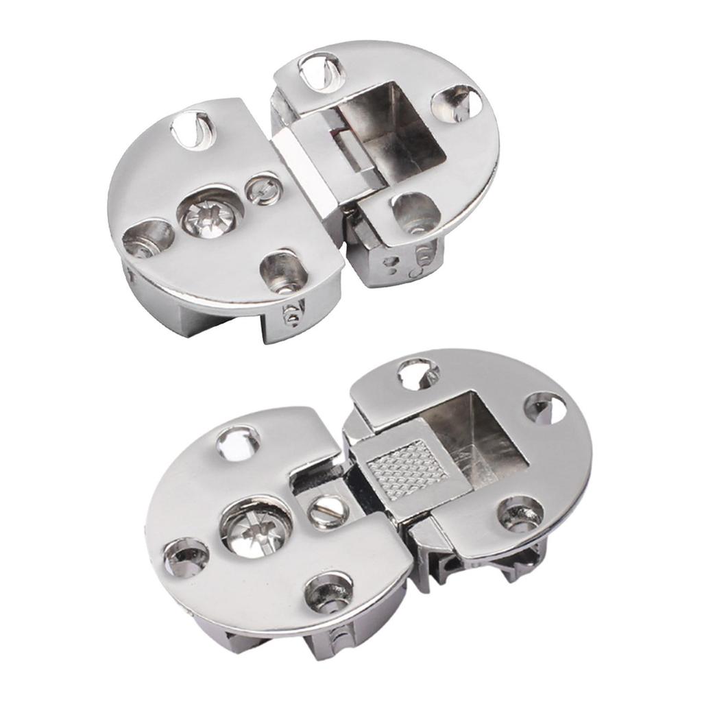 2Pcs Flip Hinges 180 Degree Folding Replace Zinc Alloy Smooth Cabinet Hinges for Computer Desk Doors Cabinet Table Closet