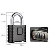 Metal Heavy Duty Padlock Waterproof Rust Proof Password Pad Lock 4-Digit Number Combination Safely Anti-theft Padlock