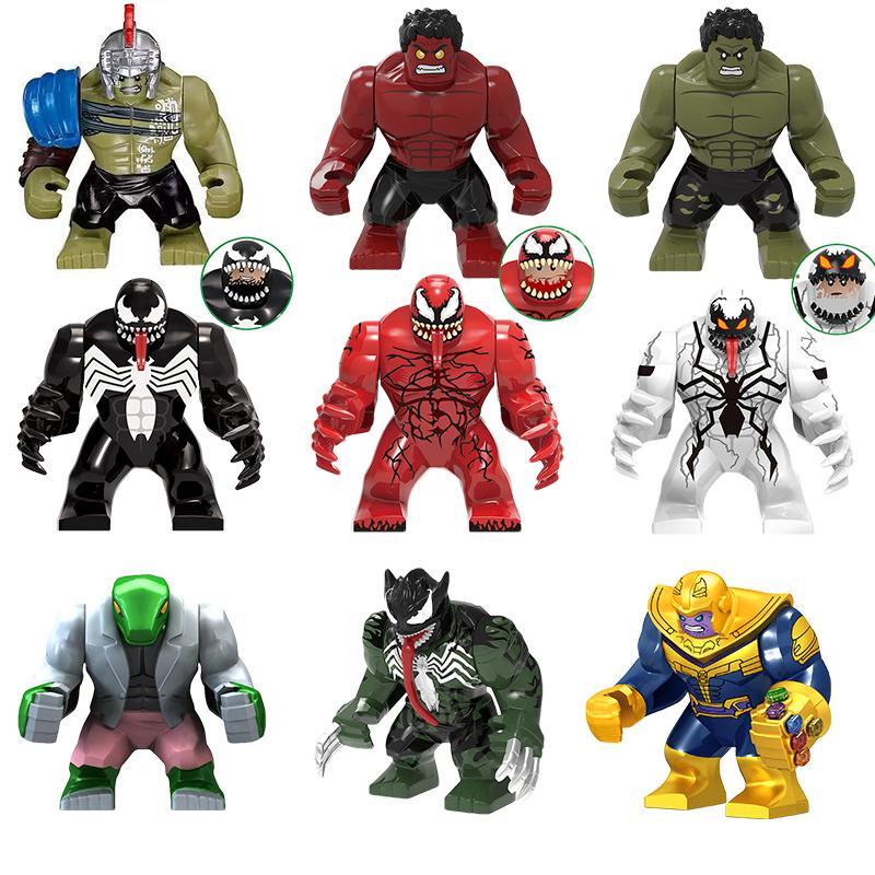 Marvel superhero building blocks, Spider Man, Venom, action characters, toys, anime characters, assembled dolls, birthday gifts