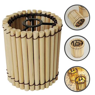 New Bamboo Lampshade Pendant Light Covers Accessories Decorative Hanging Small Bedroom