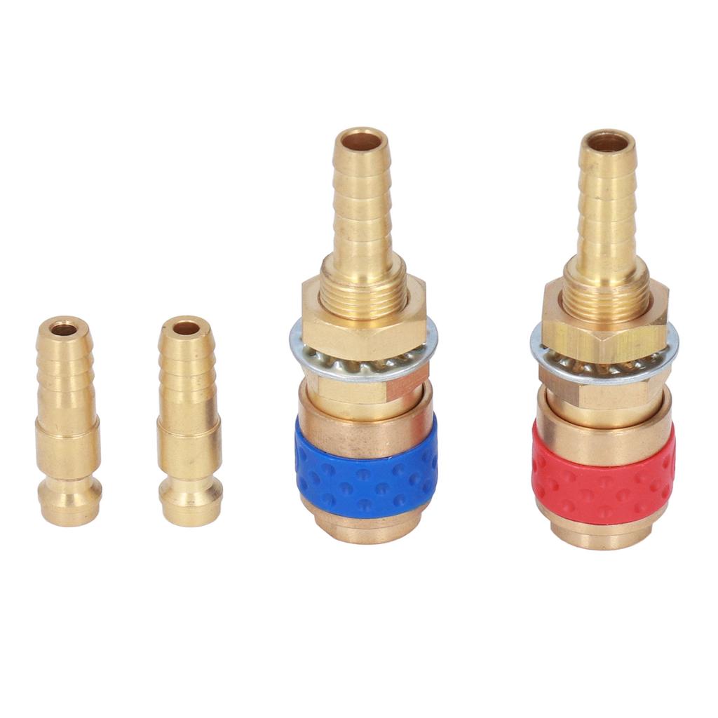 Welding Quick Connector Water Cooled Gas Adapter M8 Brass Fitting Hose for TIG MIG