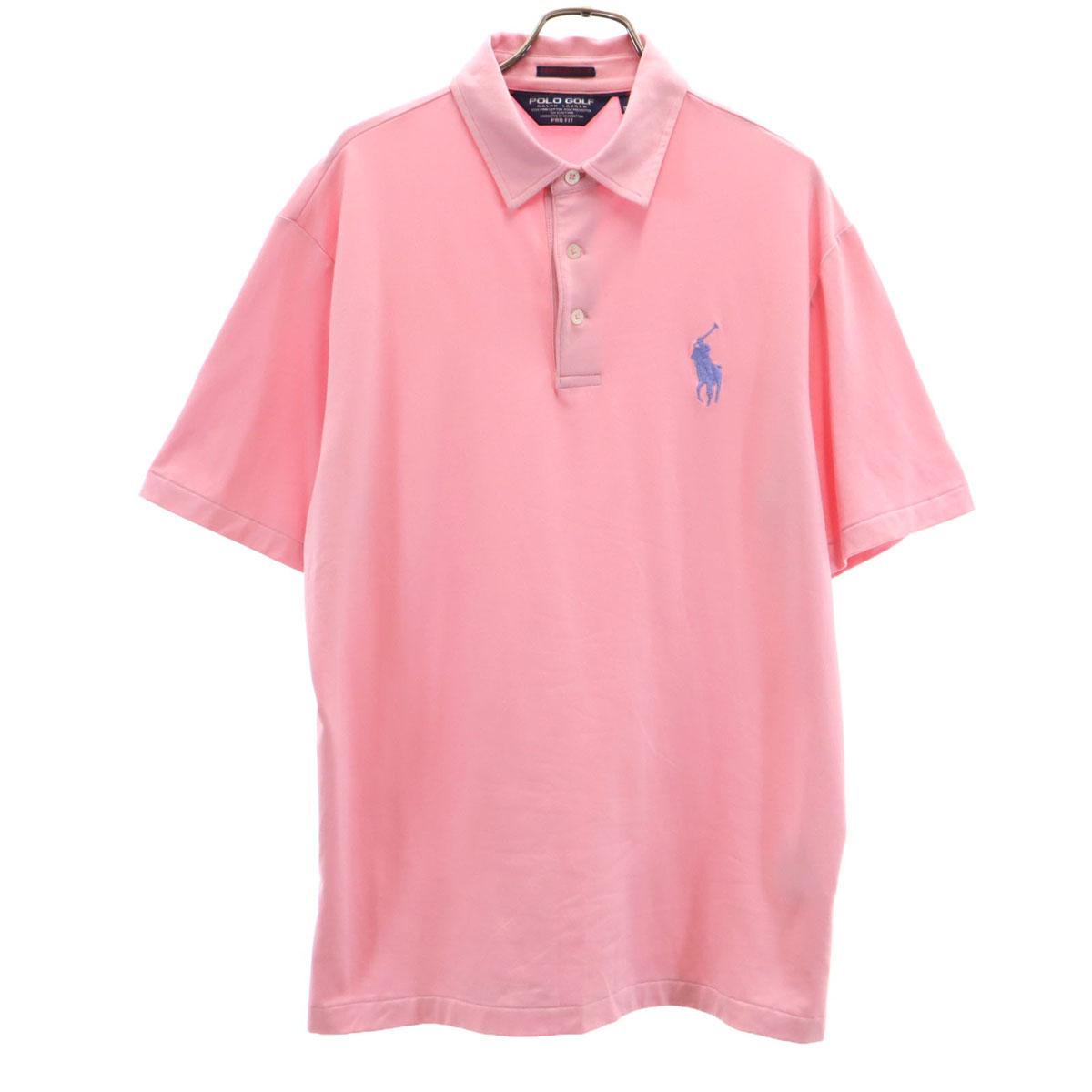 

POLO GOLF RALPH LAUREN Short sleeve Polo shirt M pink Men s Used