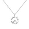 Mobius Ring Necklace Women's Light Luxury Niche Design Diamond Collarbone Chain for Girlfriend Gift