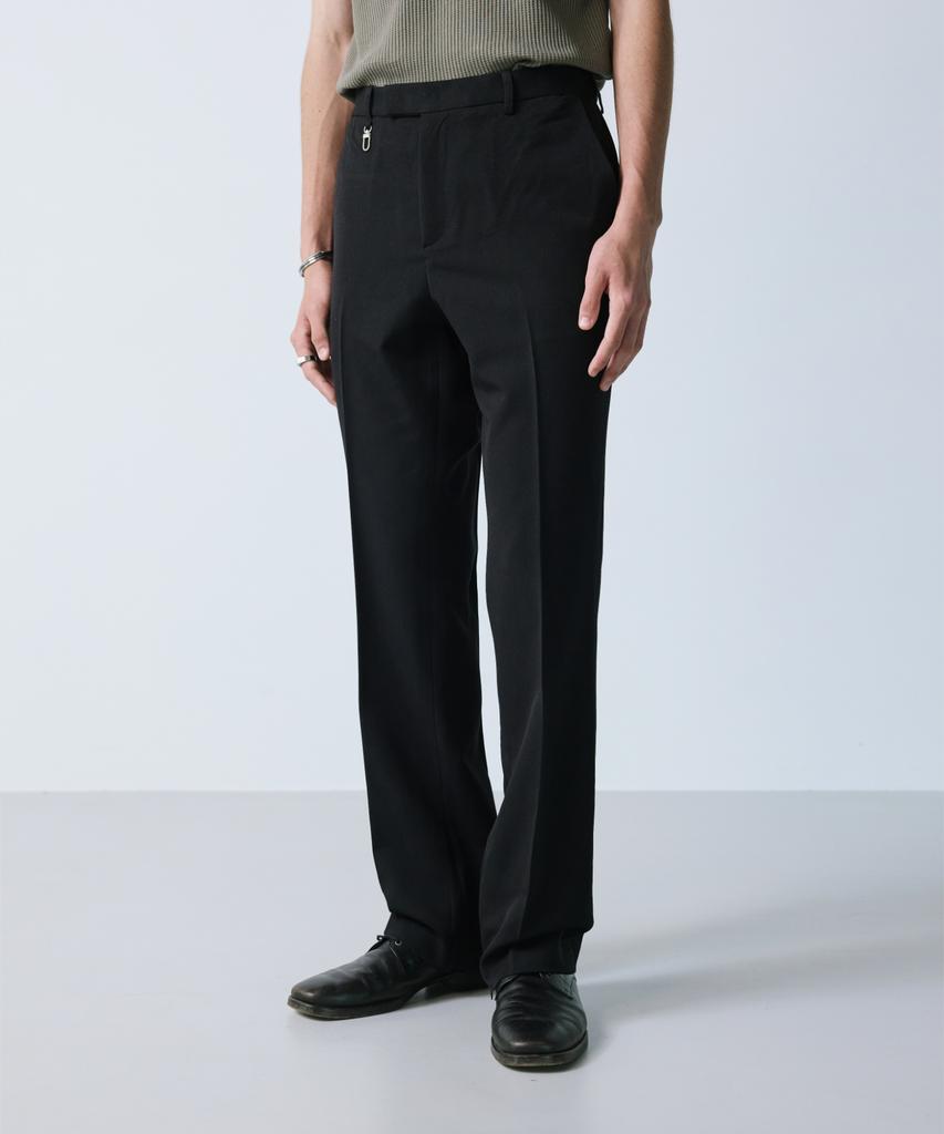 SSY 2-Way Hidden Extend Bootcut Slacks Black