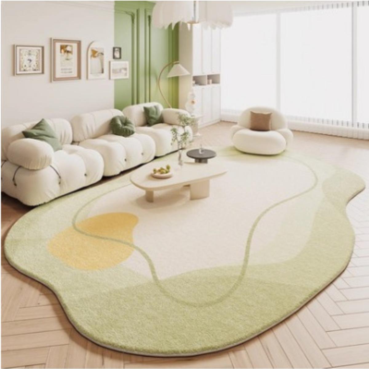 

Очень большой мягкий плюшевый коврик для пола - Нескользящая основа, машинная стирка, роскошный ковер для гостиной и спальни, элегантный коврик, удобный ковер 40*60cm