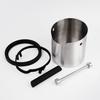 Watchget Contenitore per Fondi di Caffè, Contenitore per Fondi di Caffè, Contenitore per Fondi, Secchio per Fondi di Caffè, Grande Capacità 1.8L, Acciaio Inossidabile Rimovibile, per Uso Domestico e Commerciale, S