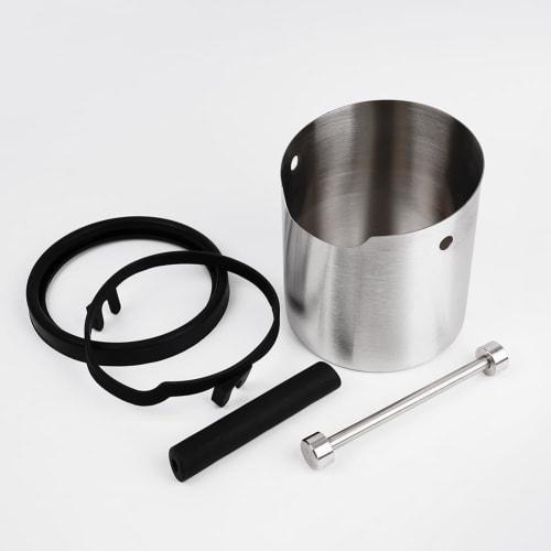 watchget Knock Box, Coffee Knock Box, Knock Box, Coffee Grounds Bucket, Large Capacity 1.8L, Removable Stainless Steel, for Home and Commercial Use, S