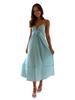 Women's V-Neck Striped Summer Suspender Dress (2025)