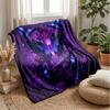 Mystic Butterfly Night Theme blanket Lightweight Warm Flannel Blanket Decorative Throw Blanket for Home Decoration