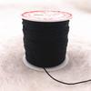 100M/Rol 0,8 mm Zwart Nylon Koord Draad Chinese Knoop Macramé Koord Armband Gevlochten Touw DIY Kwastjes Kralen Draad