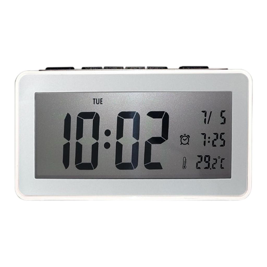 Digital Clock Bedside Clocks Snooze Table Decoration Easy Desk 12/24H