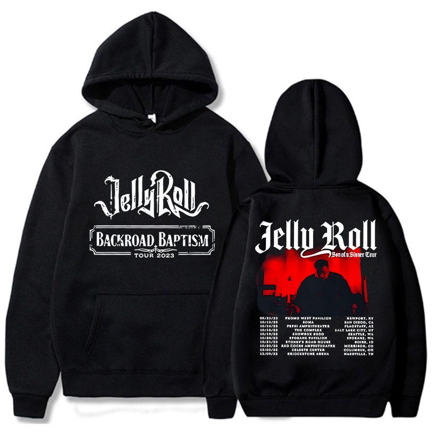 

Jelly Roll Hoodies for Autumn/Winter Hip Hop Comfortable Sweatshirt Long-sleeved Gothic Grunge Clothes Sudaderas Fleece Hoody 3XL