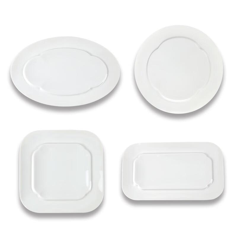 Wuhe A5 Melamine Ruyi Linglong Square Plate