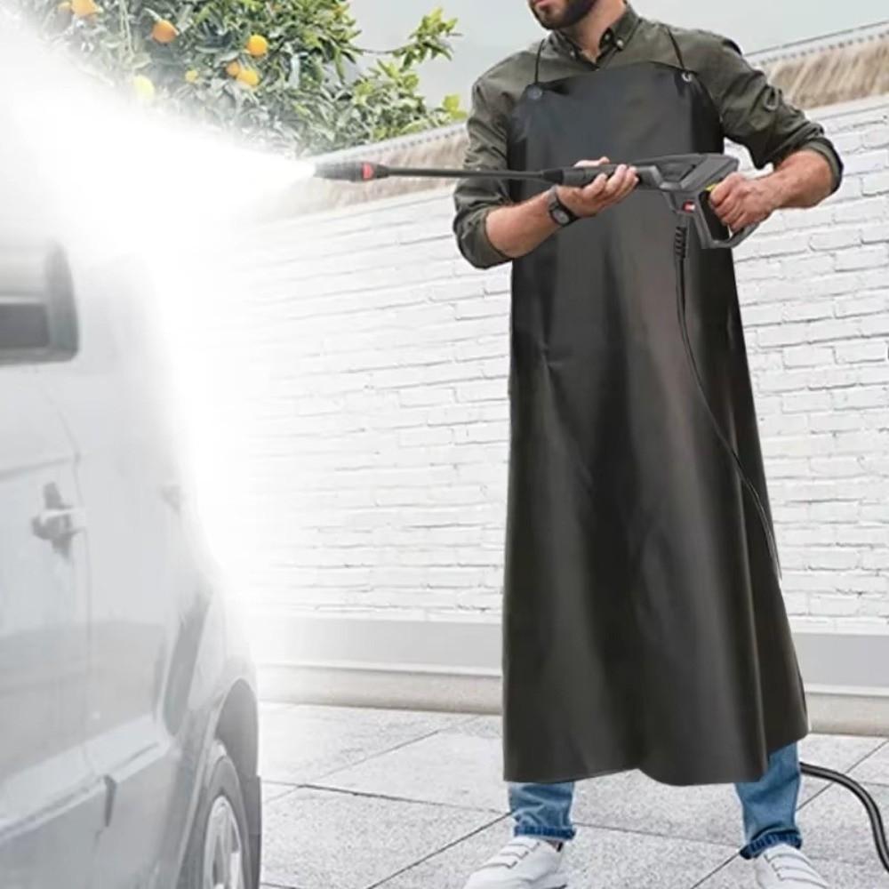Waterproof PVC Apron Thickened Catering Work Clothes Reusable Kitchen Cooking Apron  Men Women