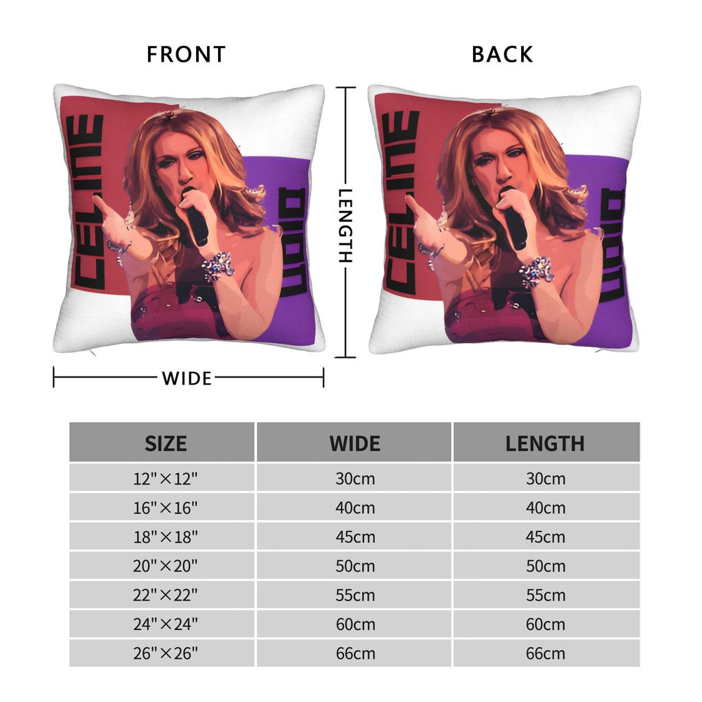 Pillow Case Singer C-Celineds Dion Custom Pillow Cover For Sofa Home Decoration Fashion Pillowcases