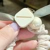 2Pcs Hair Tie High Elasticity Rhinestone Faux Pearl Hair Scrunchie Soft Pleated Fabric No Hair Damage Ponytails Buns Hair Accessories