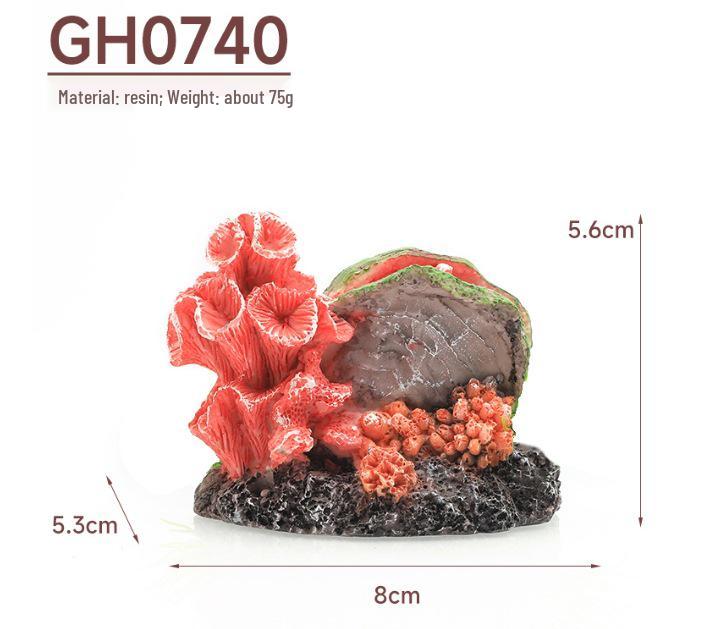 Coral Reef Aquarium Decorations - Resin Fish Tank Ornaments for Micro Landscapes