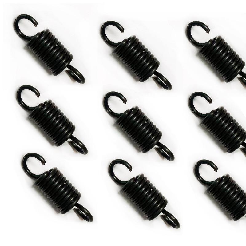 1.8mm-Open Hook Tension Spring Pullback Spring Coil Extension Spring Draught Spring 65Mn steel 1.8mm(2 Pieces)