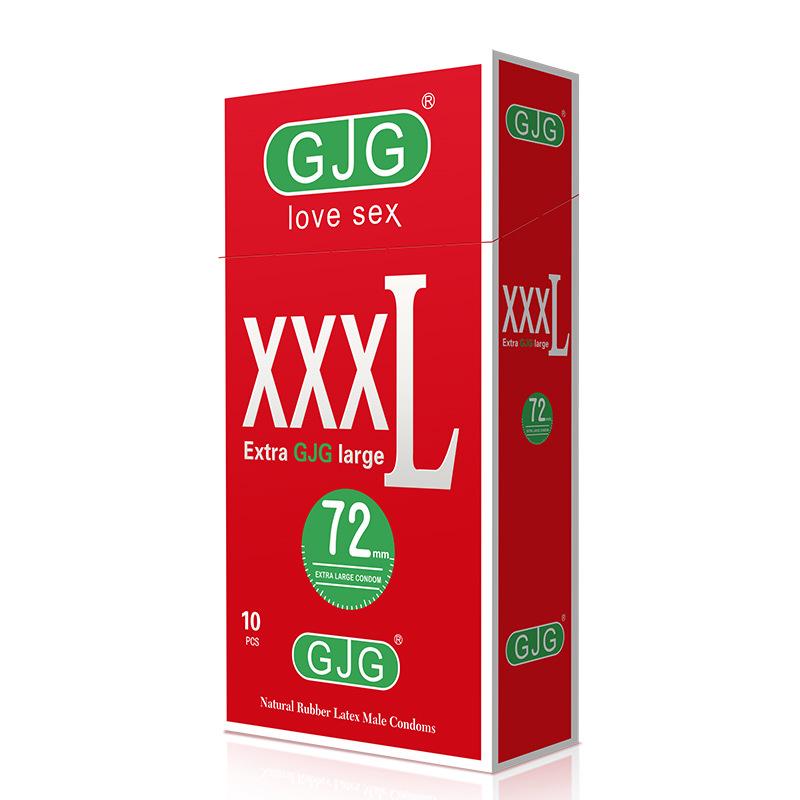 Pack of 10 - Extra Large Ultra-Thin 72mm English Version Condoms 200mm Long, Bulk Discount Available