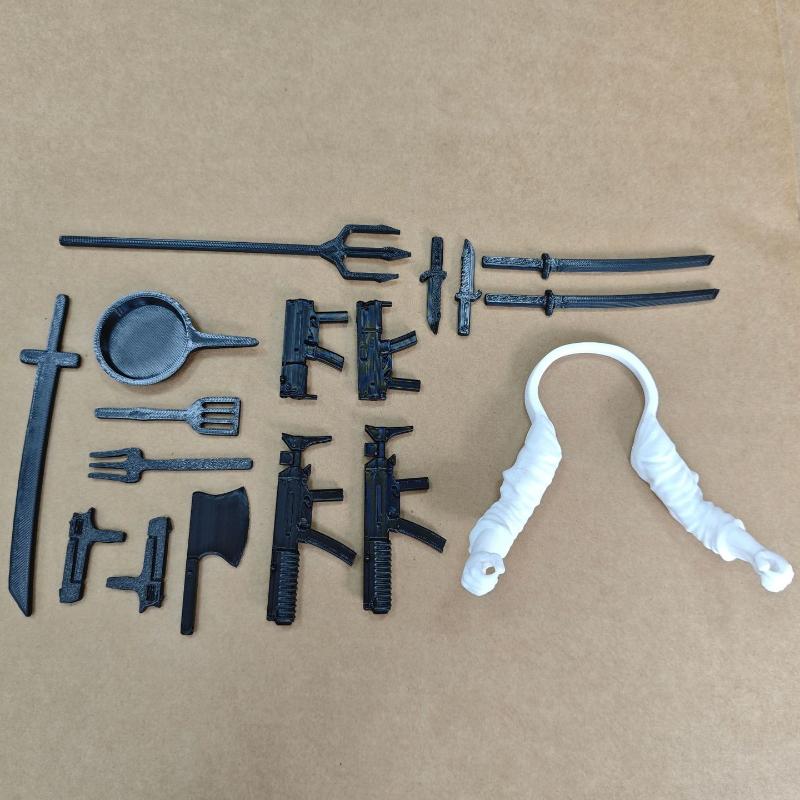 1Set Creativity 3D Printed Chicken Arms With Gun Funny Chicken Costume Accessories Pet Poultry Arm Costume Decor Accessories