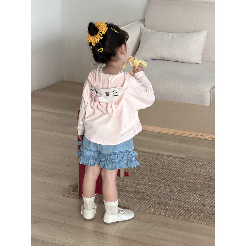 Girls' Cute Sun Protection Outerwear for Spring and Summer