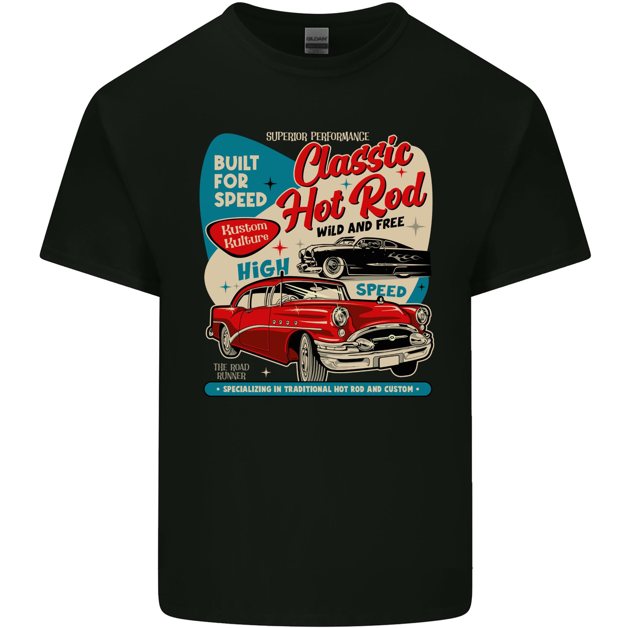 Classic Hot Rod Wild Free Unisexs Light Cotton TShirt S