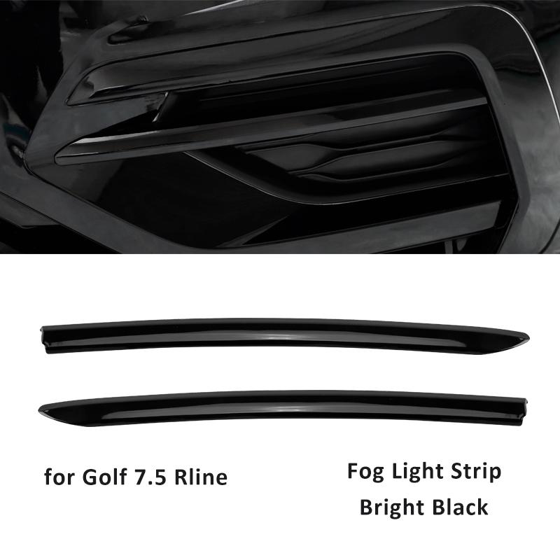 Glossy Black Front Grille Strip for VW Golf 7 Rline 7.5 MK7 Bumper Grill Trim Cover for Golf Decorative Grille Accessories