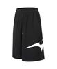 BATTRACT Side Big Bet Logo Knee-Length Bermuda Shorts Black