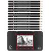 12 Pcs Drawing Pencil Set Sketching Kit Artist Pencil Set Graphite Pencil Set