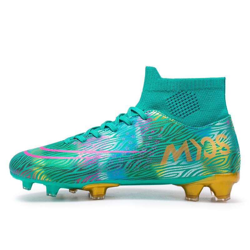 High-top Football Shoes Men's and Women's Professional Long-nail Sneakers Broken-nail Football Training Shoes