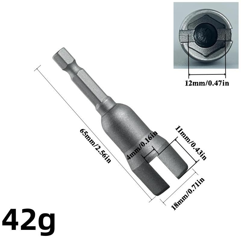 Natural Slotted Butterfly Hole Socket Wrench Hexagonal Handle Electric Screwdriver Butterfly Nut Socket Tool For Various Screws
