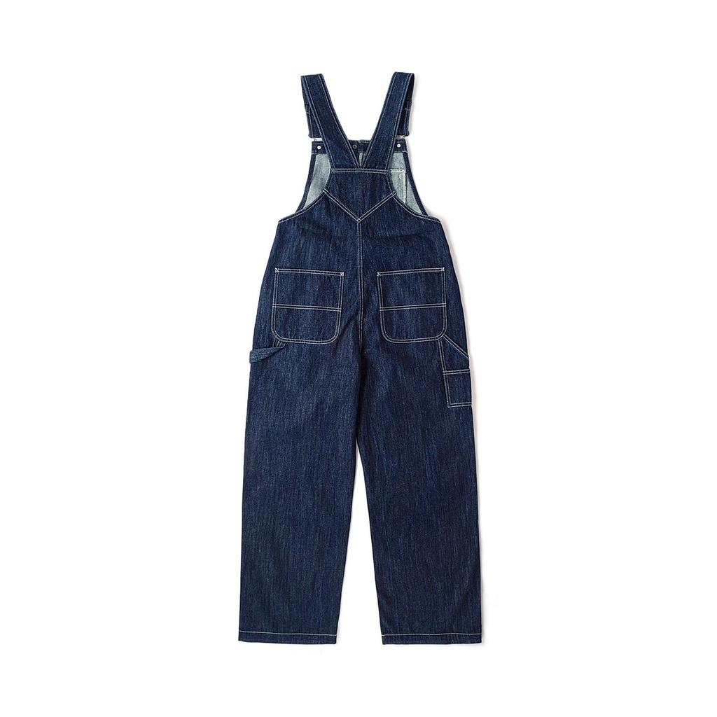 Vans Simple Brand Letter Comfortable Woven Overalls Women Overalls Dark-Blue VN000KCKCRF
