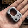 2Pcs Outdoor Edc Knuckle Survival Escape Tool 3Cr13 Stainless Steel Silver+Gray