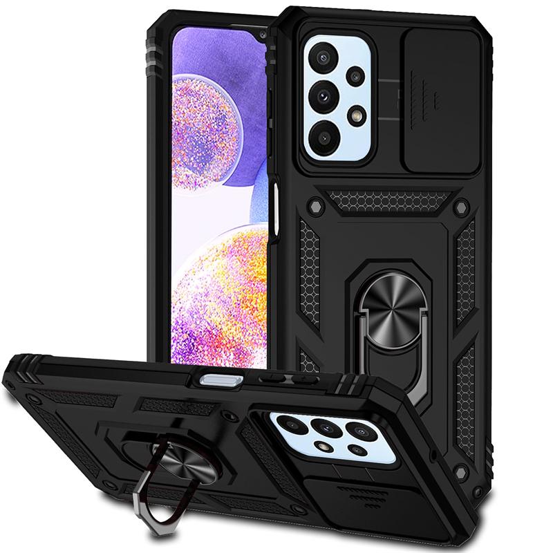 Full Cover For Samsung Galaxy F13 Case For Samsung Galaxy F13 Push Window Magnetic Phone Holder Back Case For Samsung F13 Case
